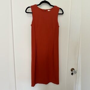 Uniqlo bodycon sheath dress in coral - size XS